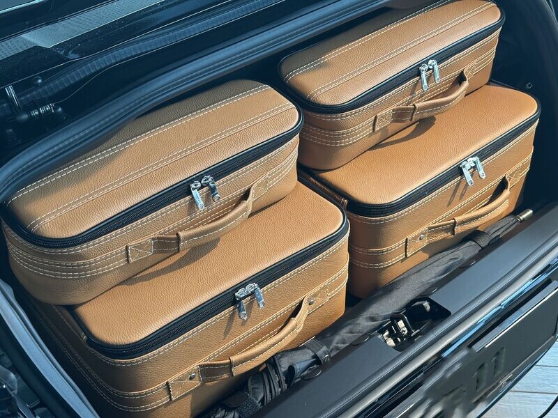 Roadsterbag suitcase set Aston Martin DBS Volante (2020-present) 6-piece Sabbia leather