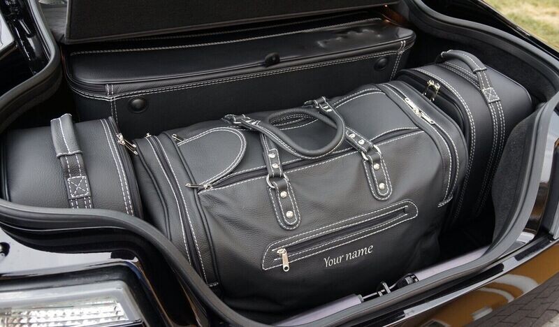 Roadsterbag suitcase set Aston Martin V12 Vantage Coupe (2010-2013) 6-piece Black leather