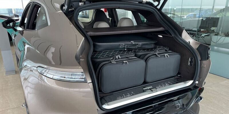 Roadsterbag suitcase set Aston Martin DBX 4-piece Black leather