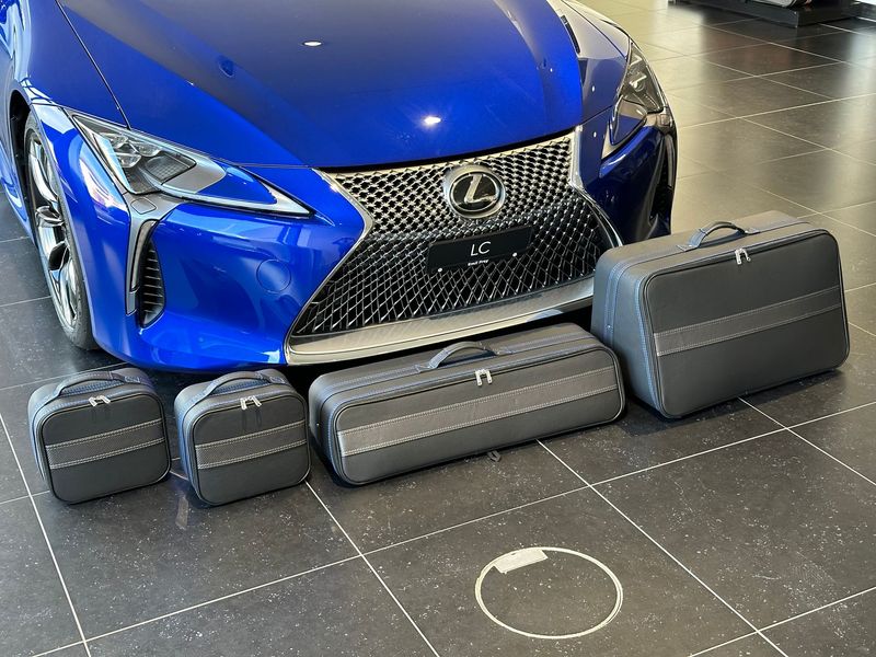 Roadsterbag kofferset Lexus LC500 Cabriolet 4-delig kofferbak