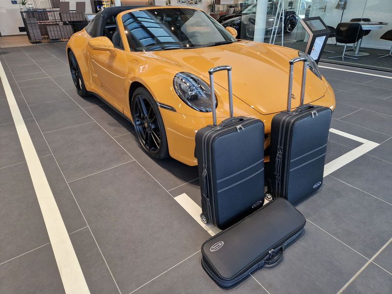 Roadsterbag suitcase set Porsche 992 (also GTS/GT3) front (full leather)