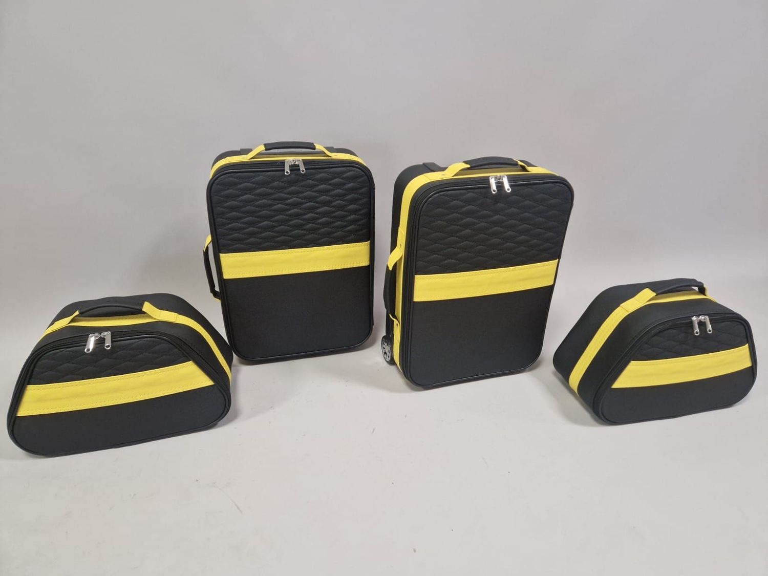 Roadsterbag suitcase set Bentley Continental GTC 2024- (4-pcs) Giallo Striping