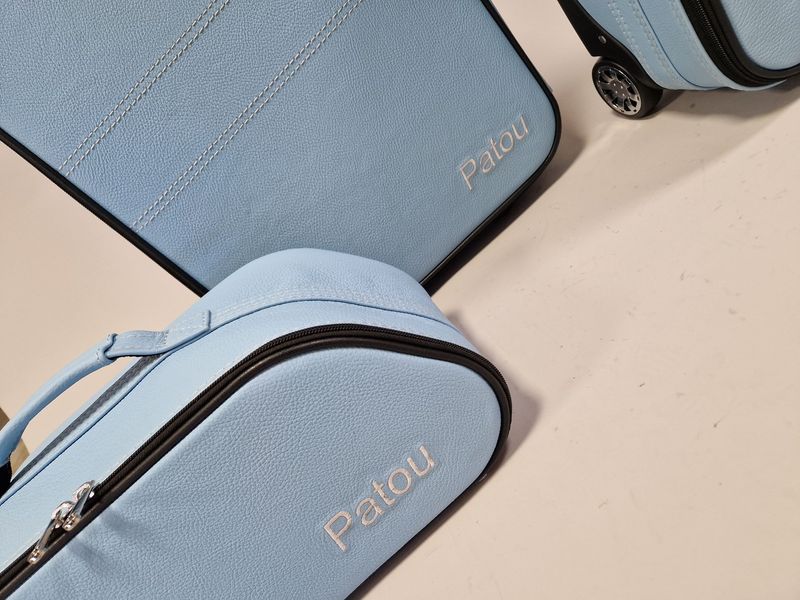 Roadsterbag suitcase set Ferrari Roma Spider Sky Blue (3-pcs)