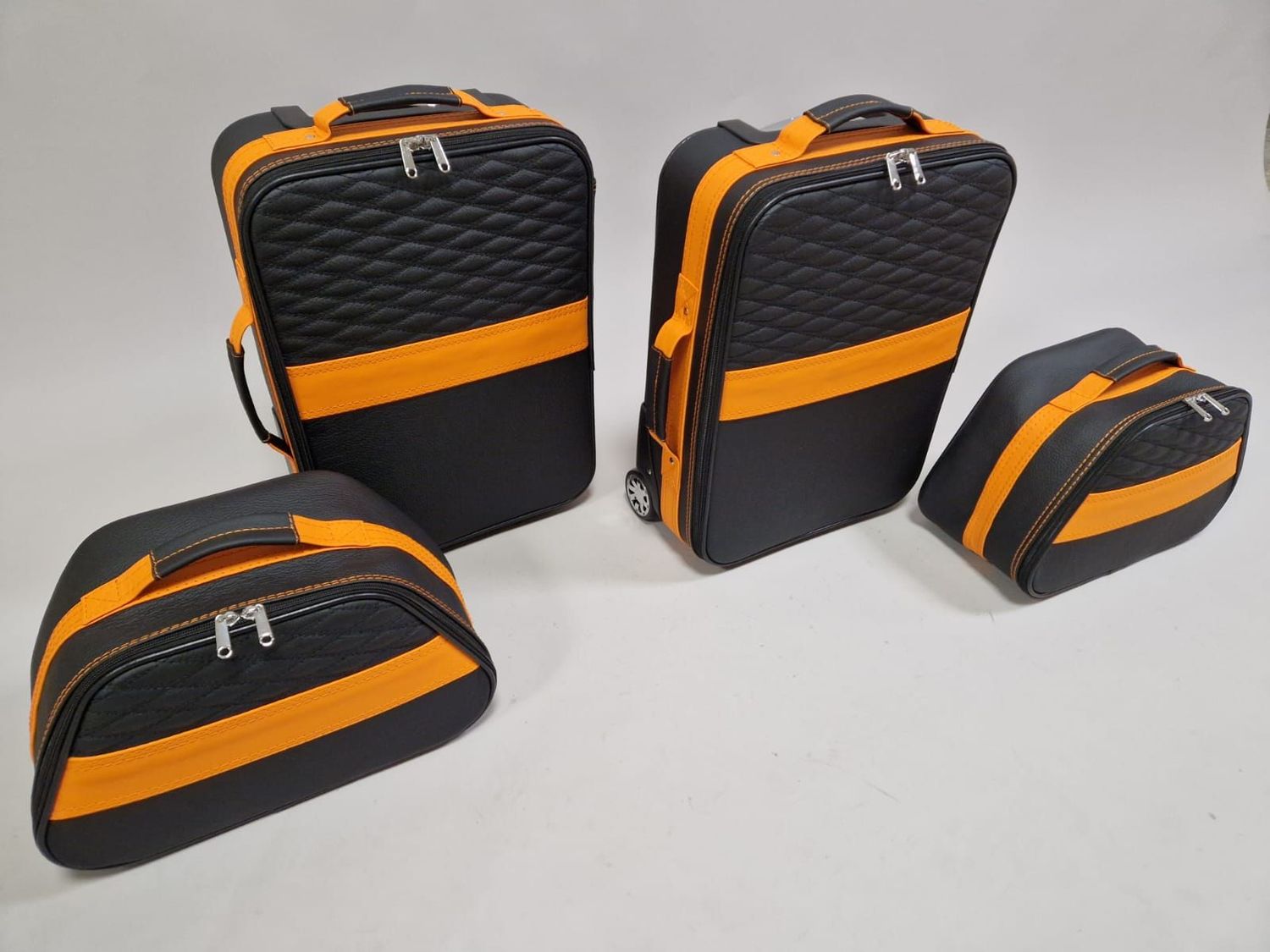 Roadsterbag suitcase set Bentley Continental GTC 2024- (4-pcs) Mandarin Striping