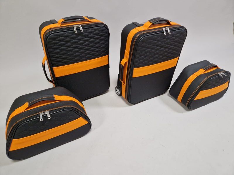 Roadsterbag suitcase set Bentley Continental GTC 2024- (4-pcs) Mandarin Striping