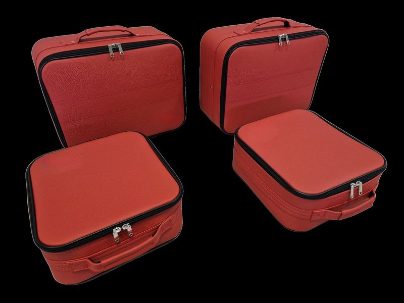 Roadsterbag suitcase set Porsche 992 rear seat in Siegelstein leather