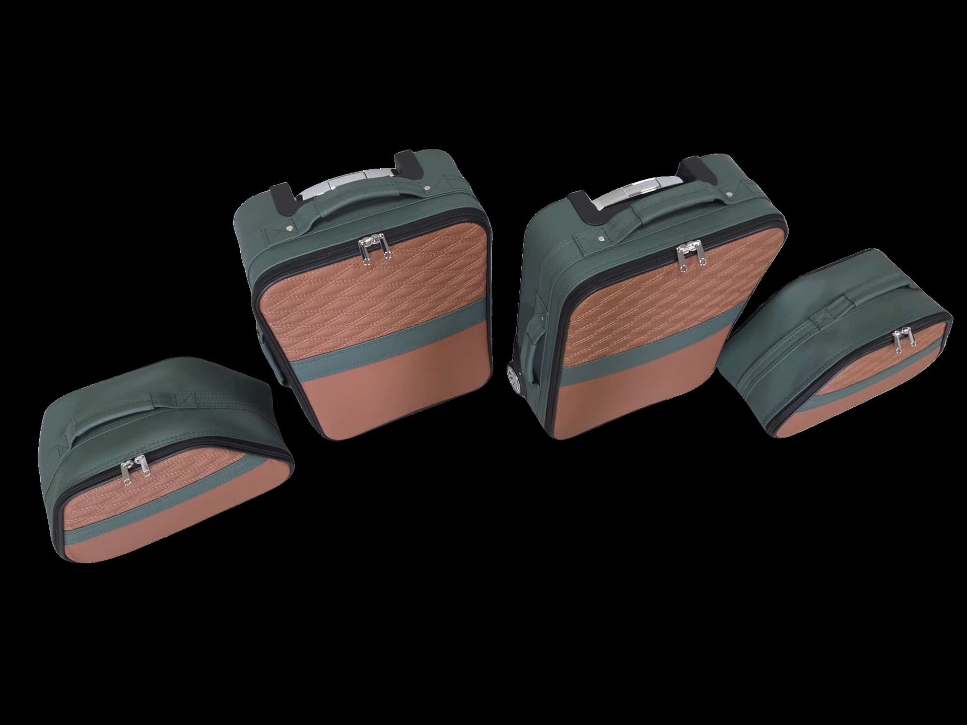 Roadsterbag kofferset Bentley Continental GTC Hybride 2024- Forest/Natur (4-dlg)