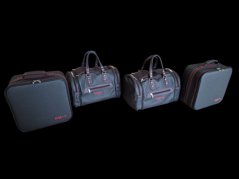 Roadsterbag suitcase set Ferrari California 4-piece rear seat Red Stitching + Logo