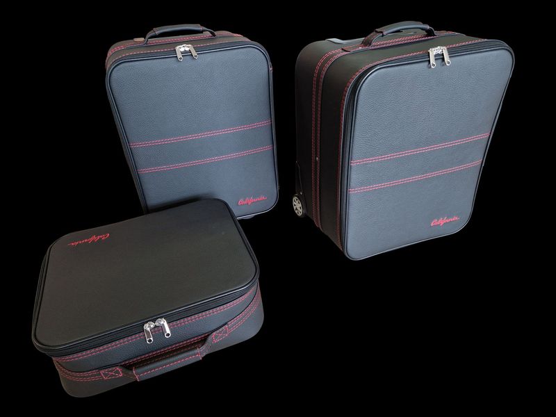 Roadsterbag suitcase set Ferrari California 3-piece trunk Red stitching