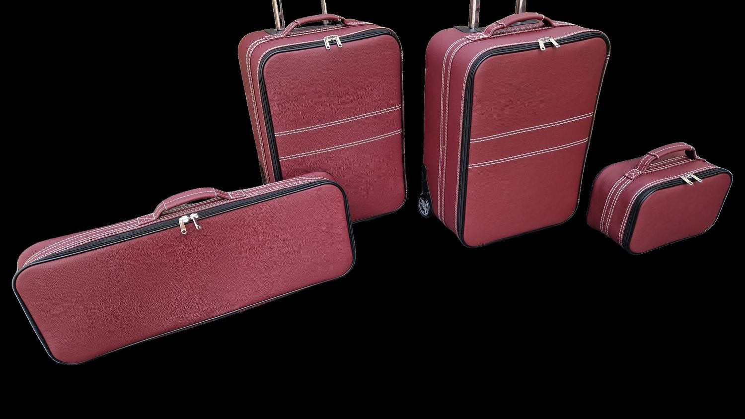 Roadsterbag suitcase set Ferrari 812 GTS-Bordeaux