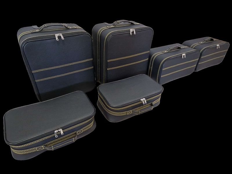 Roadsterbag suitcase set Ferrari GTC 4 Lusso with yellow seams