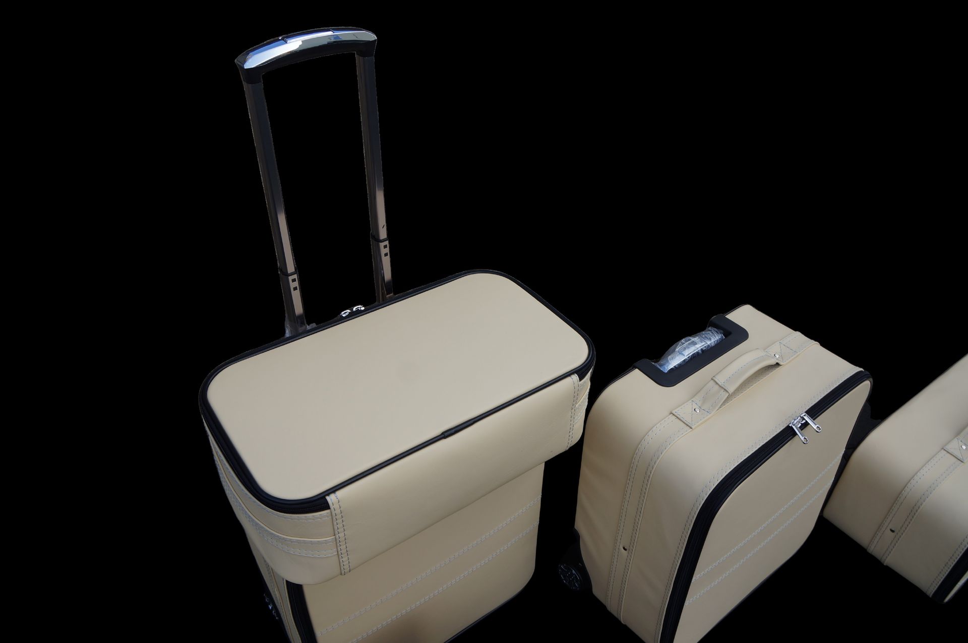 Roadsterbag kofferset Ferrari GTC 4 Lusso Crema leder (6-dlg)