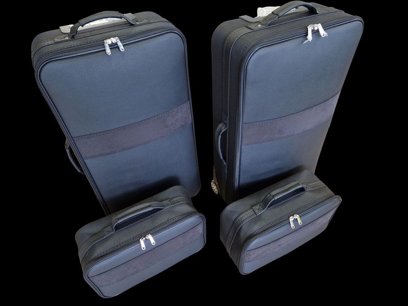 Roadsterbag suitcase set for BMW 4-series Convertible (G83) + black Alcantara striping