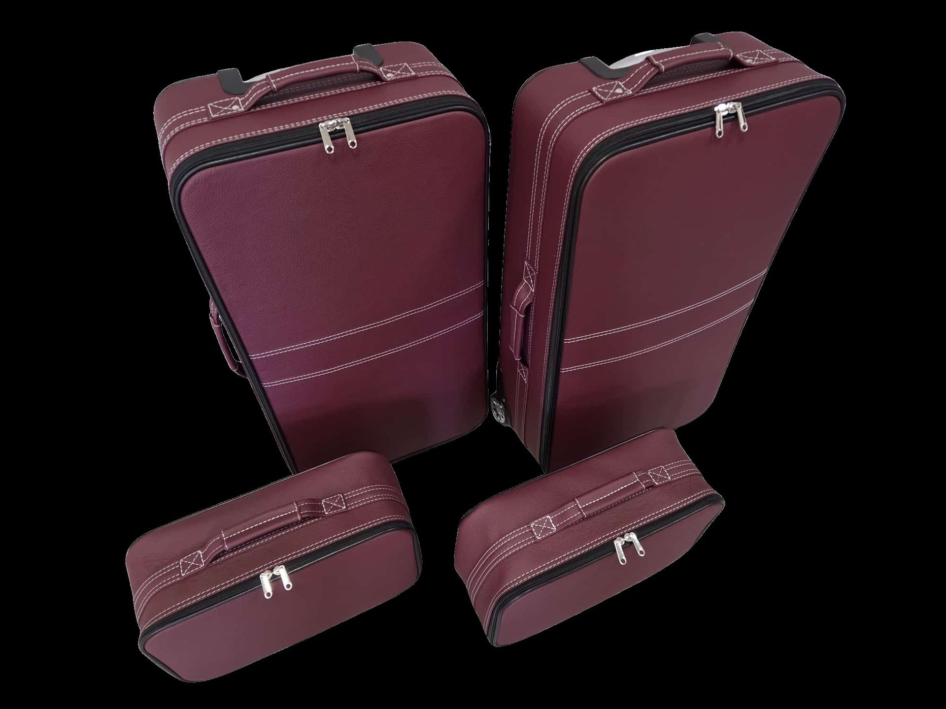 Roadsterbag kofferset voor BMW 4-serie Cabriolet (G83) leder Bordeaux
