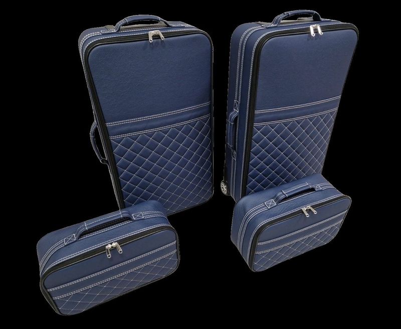 Roadsterbag suitcase set for BMW 4-series Convertible (G83) leather Bordeaux