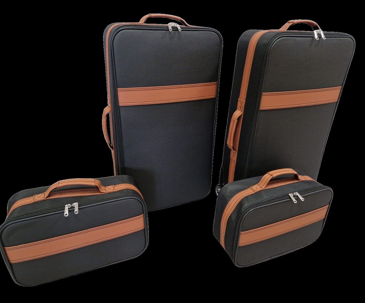 Roadsterbag suitcase set Bentley Bentayga 4-piece Nero/Natur leather (4-pcs)