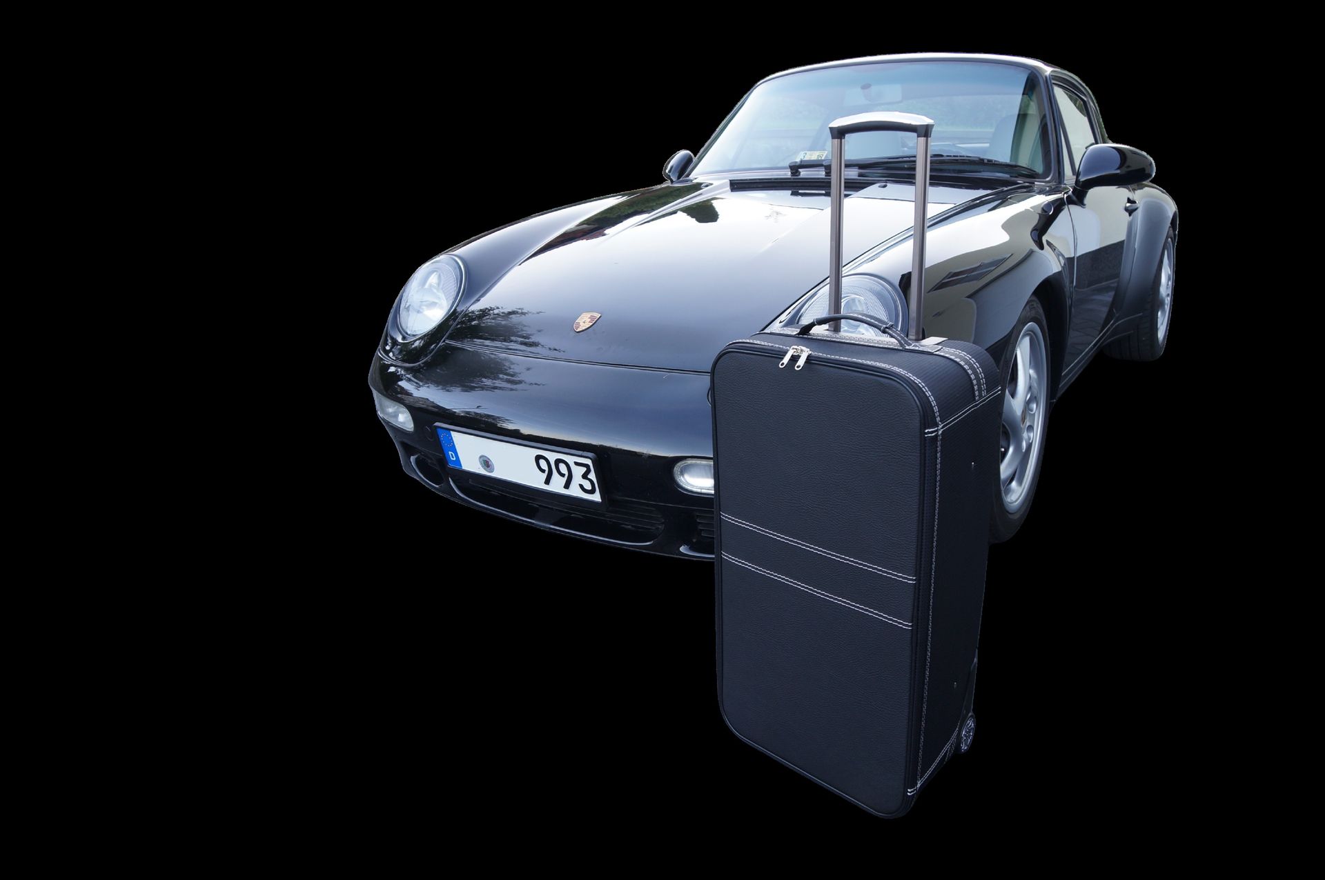 Roadsterbag koffer Porsche 993 kofferruimte deelleder (1-dlg)