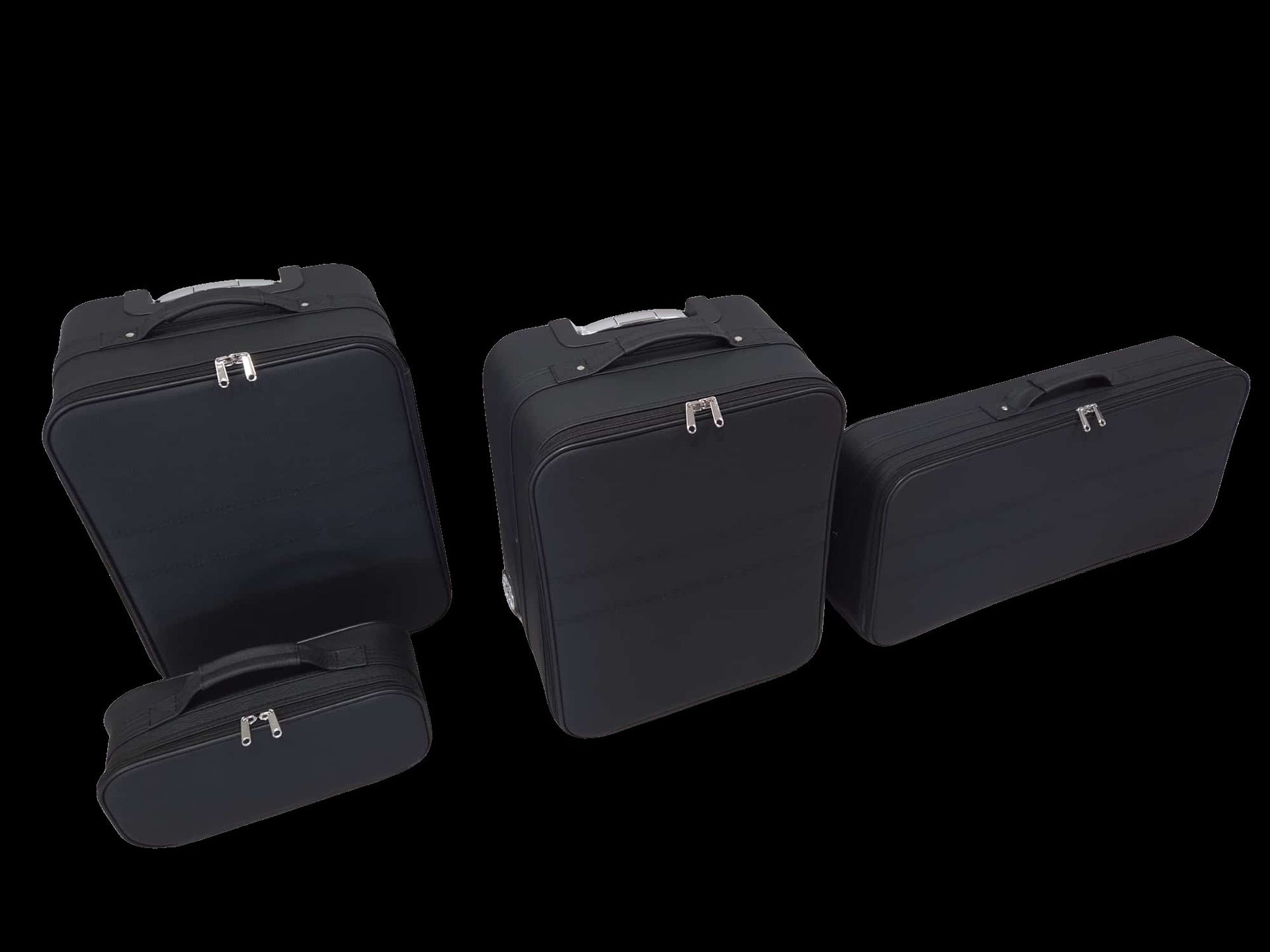 Roadsterbag kofferset Aston Martin Vantage Coupe (2018-) 4-dlg Zwart leder