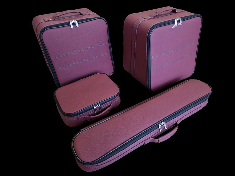 Roadsterbag suitcase set Aston Martin Vantage Volante 2020-now Bordeaux leather (4-pcs)