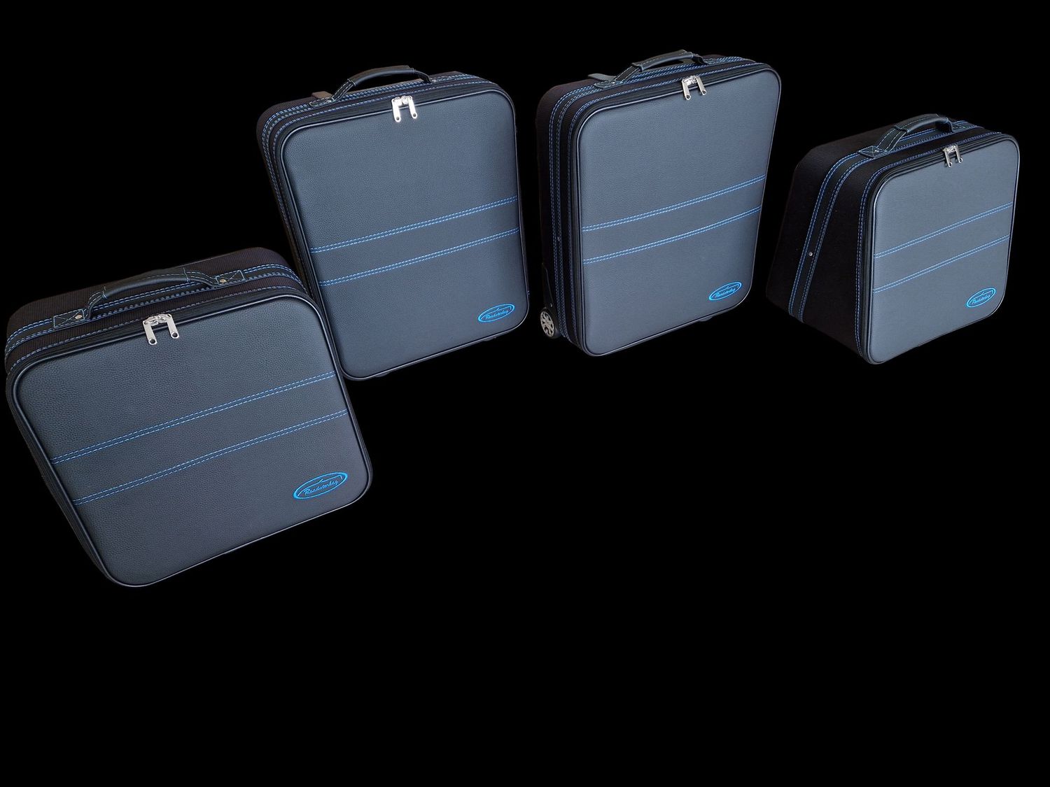 Roadsterbag suitcase set Audi TT 8S Quattro and non-quattro + Blue seams Roadsterbag suitcase set Audi TT 8S Quattro and non-quattro + Blue seams