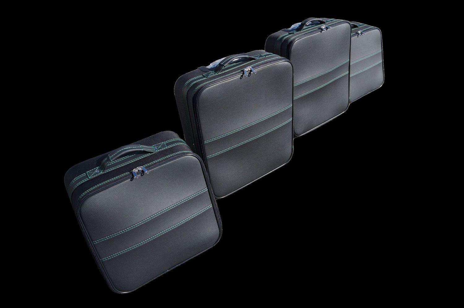 Roadsterbag suitcase set Audi TT 8S Quattro and non-quattro + Green seams Roadsterbag suitcase set Audi TT 8S Quattro and non-quattro + Green seams
