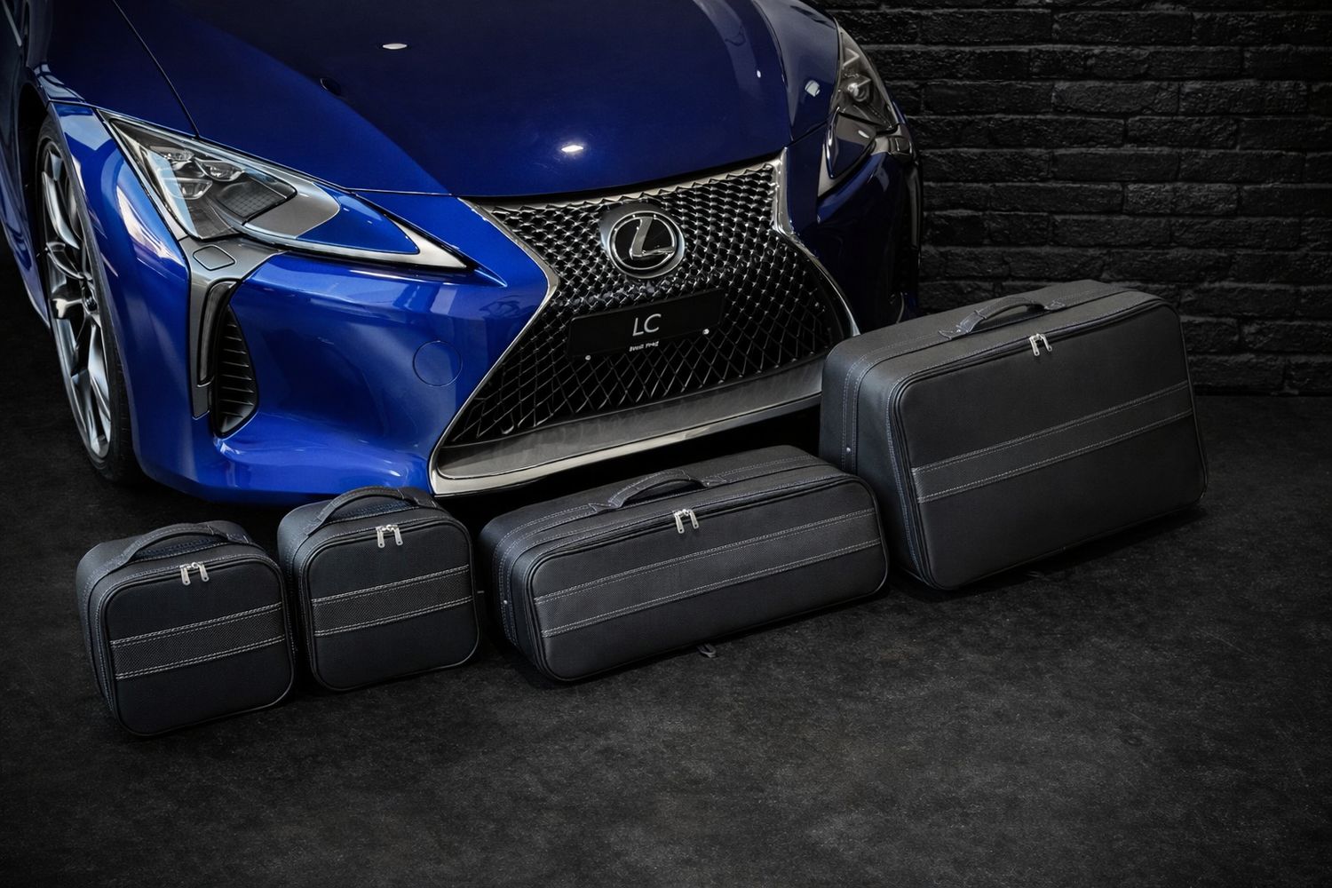 Roadsterbag kofferset Lexus LC500 Cabriolet 4-delig kofferbak