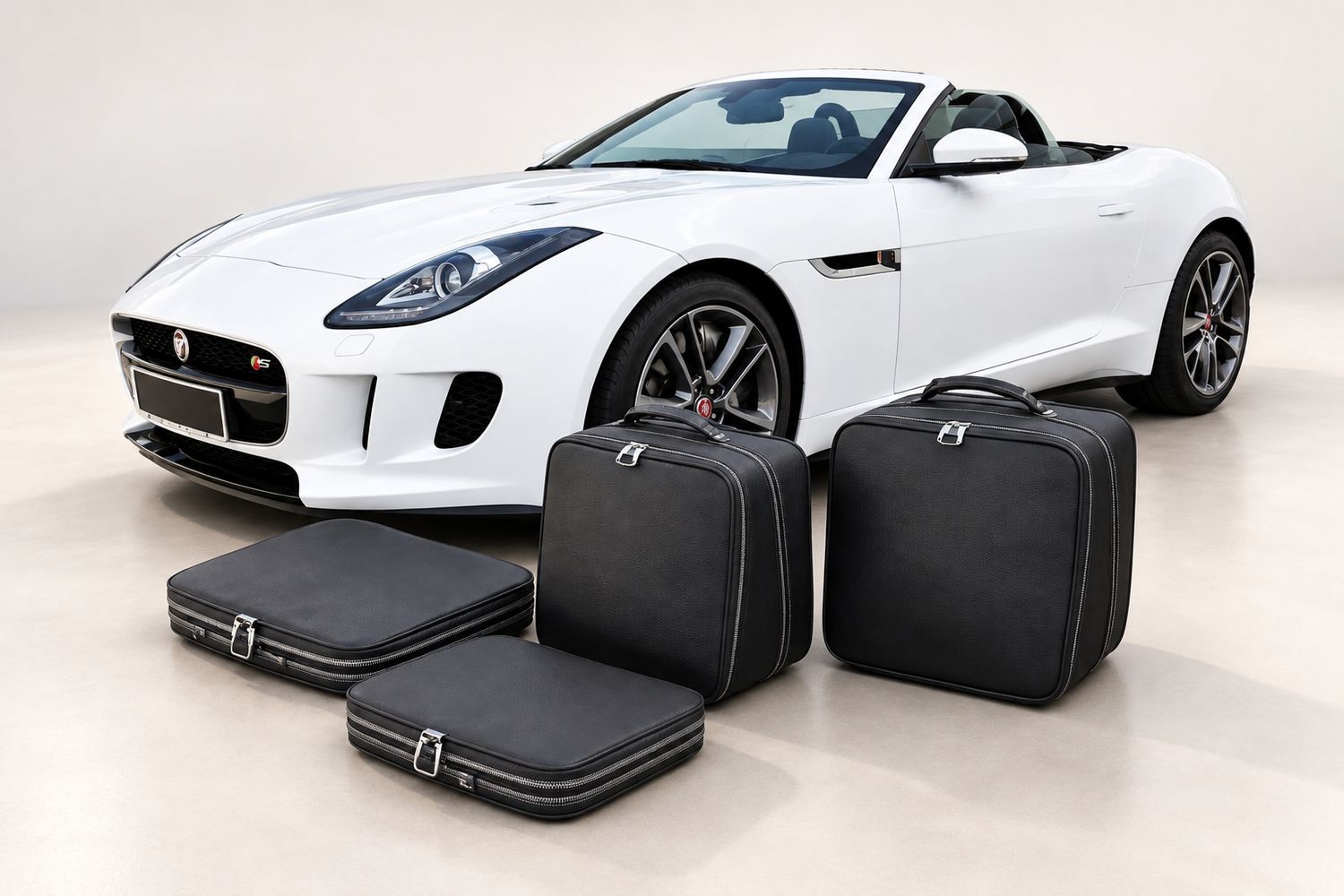 Roadsterbag kofferset Jaguar F-Type Cabriolet tot 06/2016 (4-dlg) Roadsterbag kofferset Jaguar F-Type Cabriolet tot 06/2016 (4-dlg)