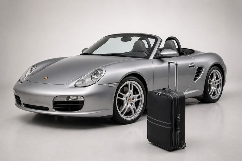 Roadsterbag suitcase set Porsche Cayman 987 rear