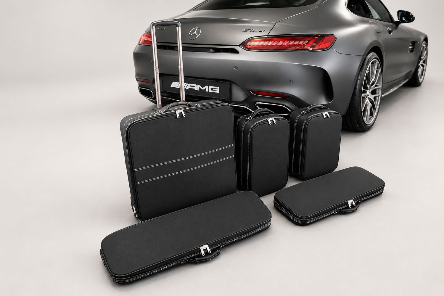 Roadsterbag suitcase set Mercedes AMG GT Roadster (R190) 5-piece leather Roadsterbag suitcase set Mercedes AMG GT Roadster (R190) 5-piece leather
