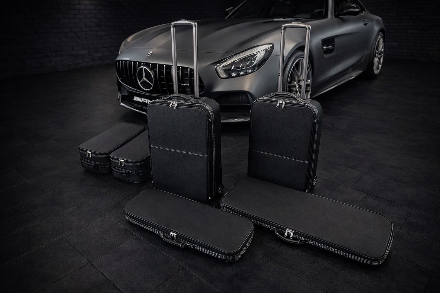 Roadsterbag suitcase set Mercedes AMG GT Roadster (R190) 6-piece leather