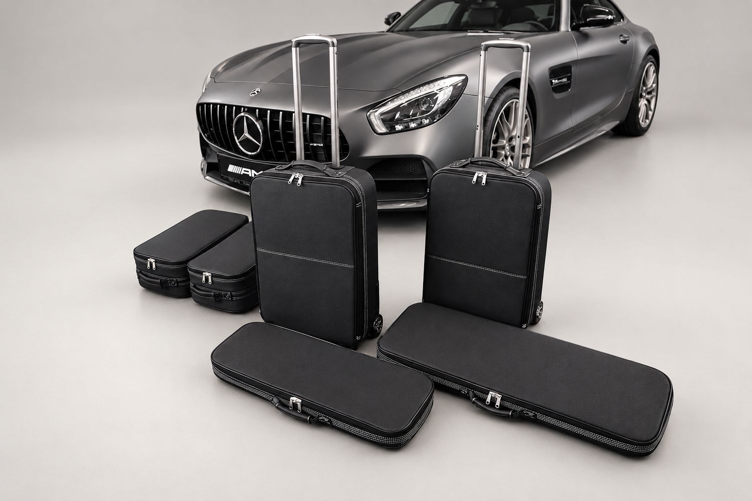 Roadsterbag suitcase set Mercedes AMG GT Roadster (R190) 6-piece leather Roadsterbag suitcase set Mercedes AMG GT Roadster (R190) 6-piece leather