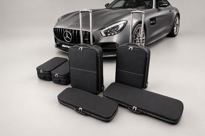 Roadsterbag suitcase set Mercedes AMG GT Roadster (R190) 6-piece leather