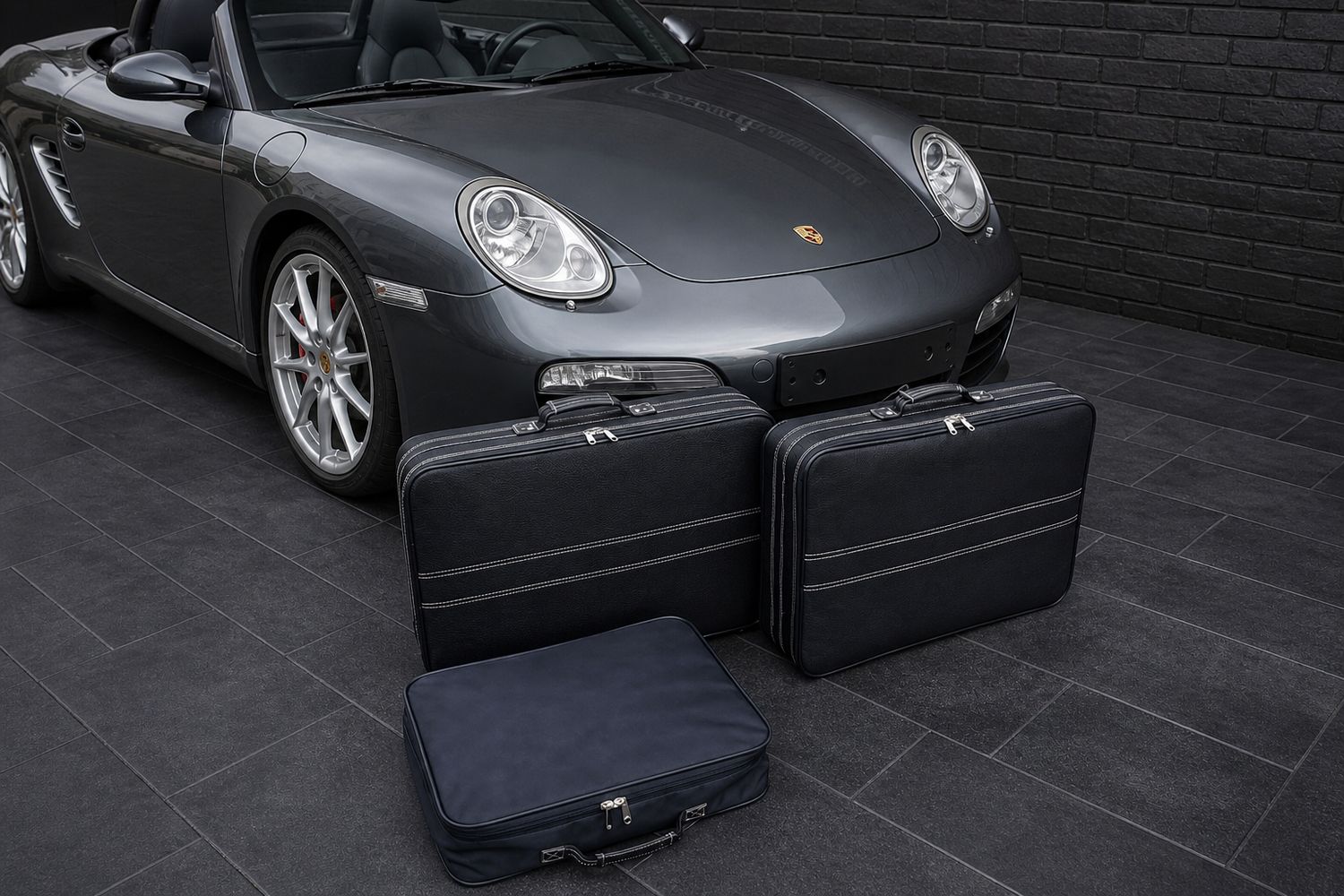 Roadsterbag suitcase set Porsche 987 Boxster front Roadsterbag suitcase set Porsche 987 Boxster front