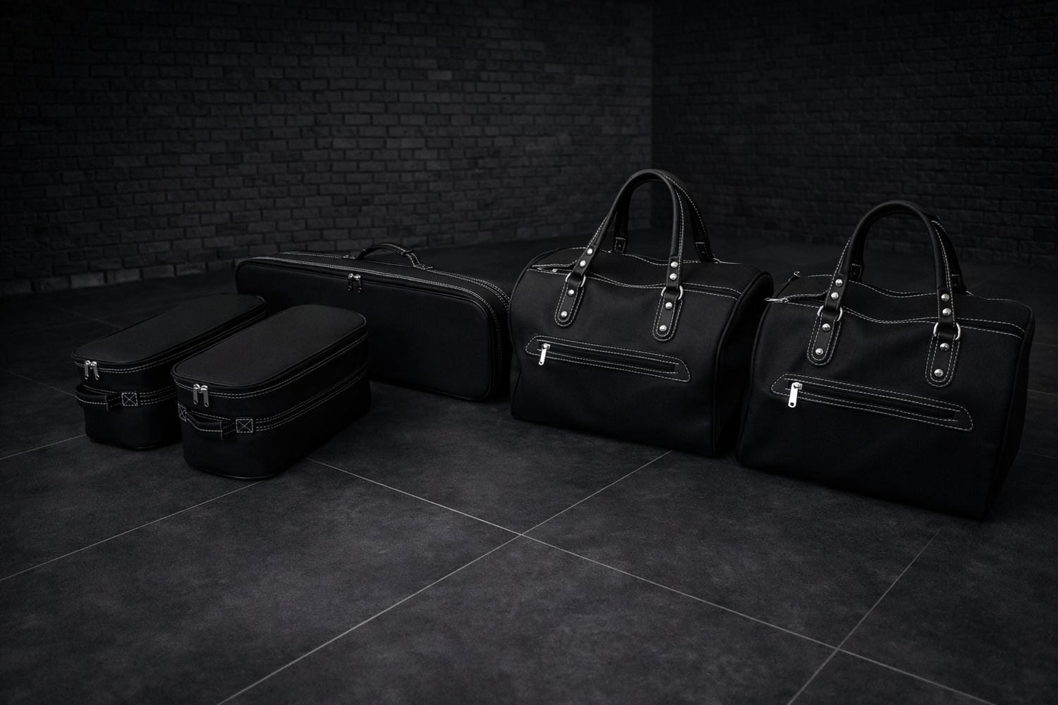 Roadsterbag suitcase set Mercedes AMG SLS Roadster (R197) 5-piece leather