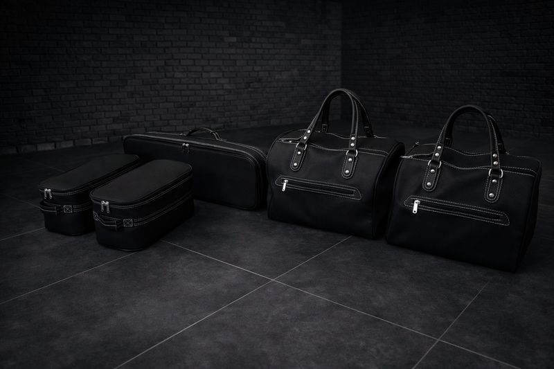 Roadsterbag suitcase set Mercedes AMG SLS Roadster (R197) 5-piece leather