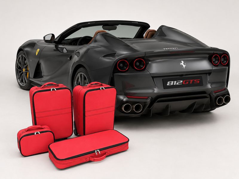 Roadsterbag suitcase set Ferrari 812 GTS-Red