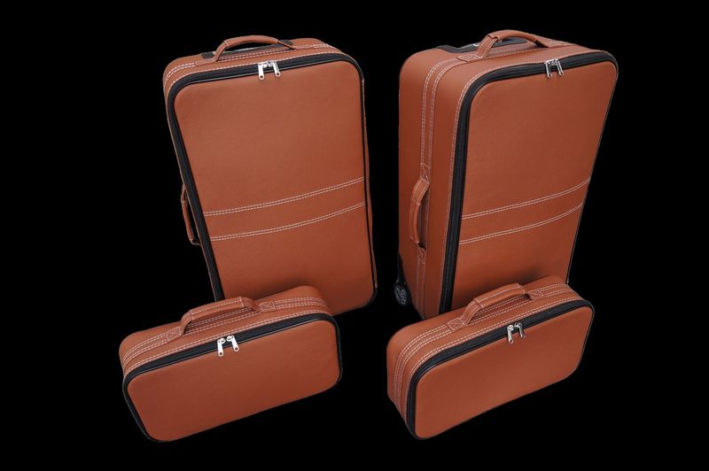 Roadsterbag suitcase set for BMW Z4 (G29) from 2018 LEATHER NATUR