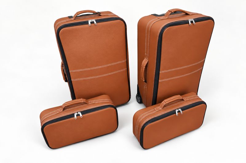 Roadsterbag suitcase set for BMW Z4 (G29) from 2018 LEATHER NATUR