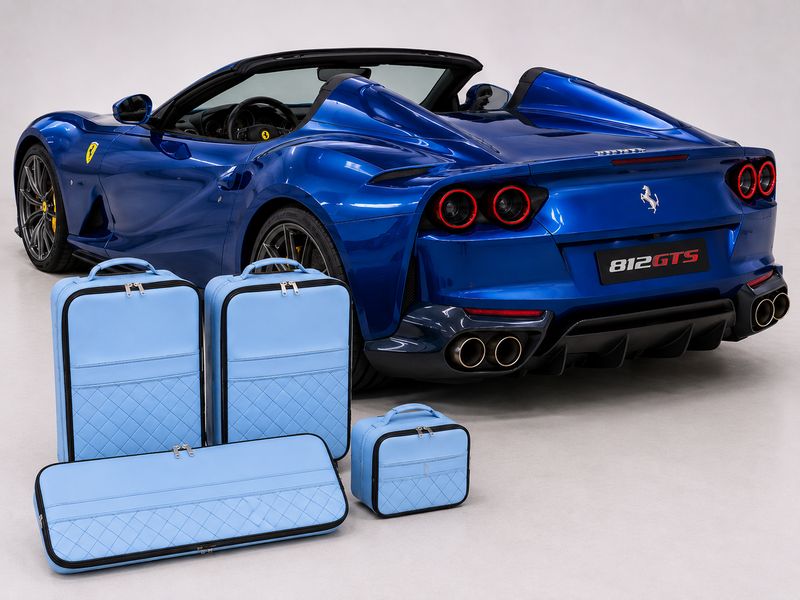 Roadsterbag suitcase set Ferrari 812 GTS-Sky Blue