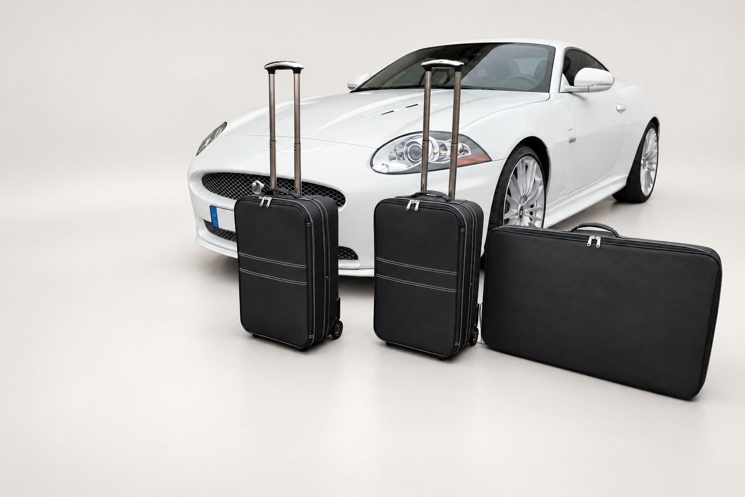 Roadsterbag suitcase set Jaguar XK Coupé 3-piece trunk Roadsterbag suitcase set Jaguar XK Coupé 3-piece trunk