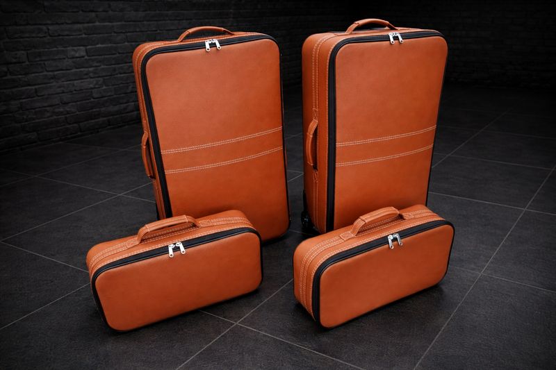 Roadsterbag suitcase set Bentley Bentayga 4-piece Natur leather