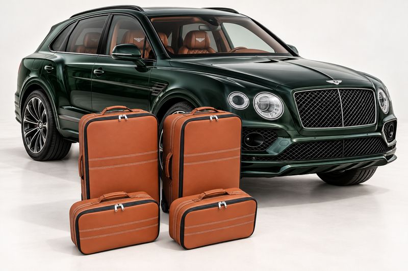 Roadsterbag suitcase set Bentley Bentayga 4-piece Natur leather