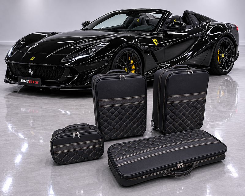 Roadsterbag suitcase set Ferrari 812 GTS-Diamond Cuoio