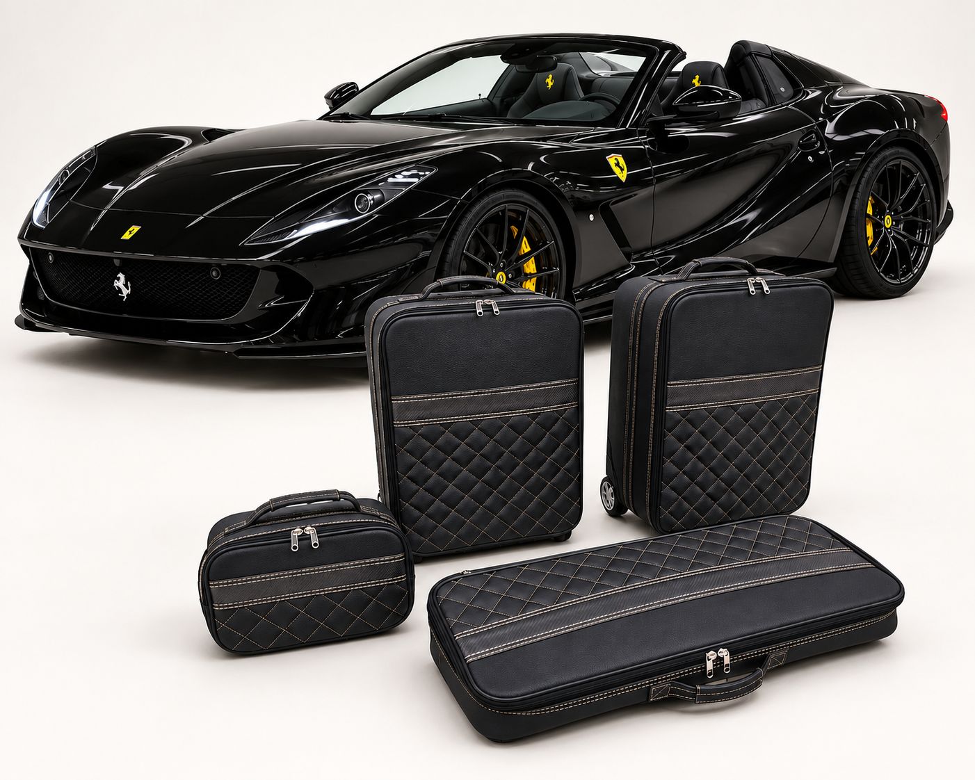 Roadsterbag suitcase set Ferrari 812 GTS-Diamond Cuoio