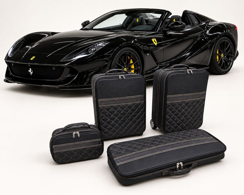 Roadsterbag suitcase set Ferrari 812 GTS-Diamond Cuoio