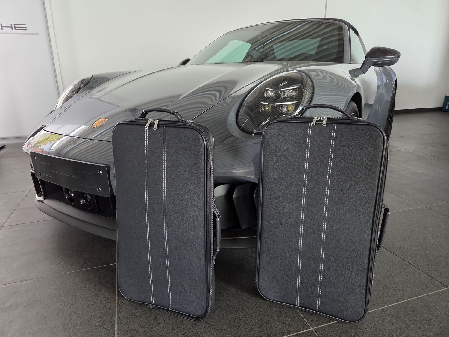 Roadsterbag suitcase set Porsche 991 rear seat (leather)