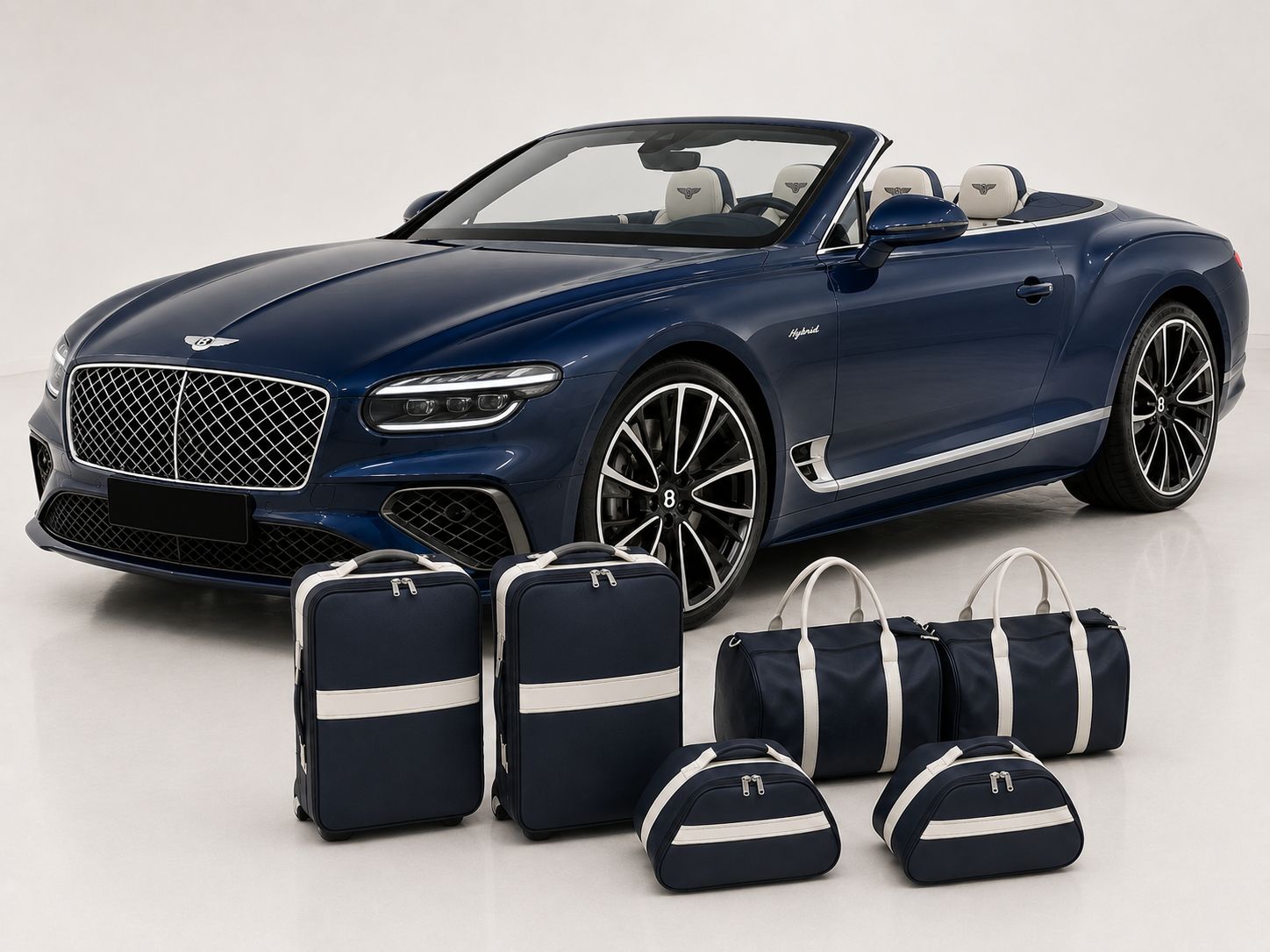 Roadsterbag suitcase set Bentley Continental GTC Hybrid 2024- (6-pcs) Pacific and Hermes Djerba Roadsterbag suitcase set Bentley Continental GTC Hybrid 2024- (6-pcs) Pacific and Hermes Djerba