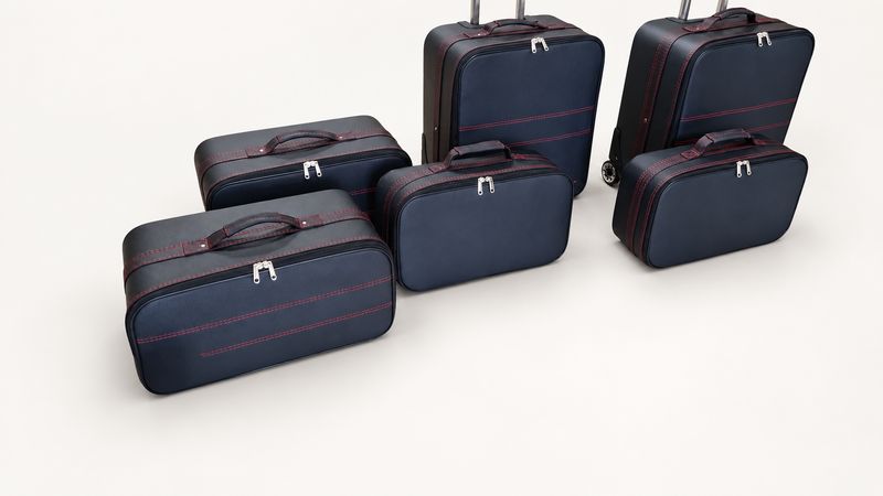 Roadsterbag suitcase set Ferrari GTC 4 Lusso with red seams