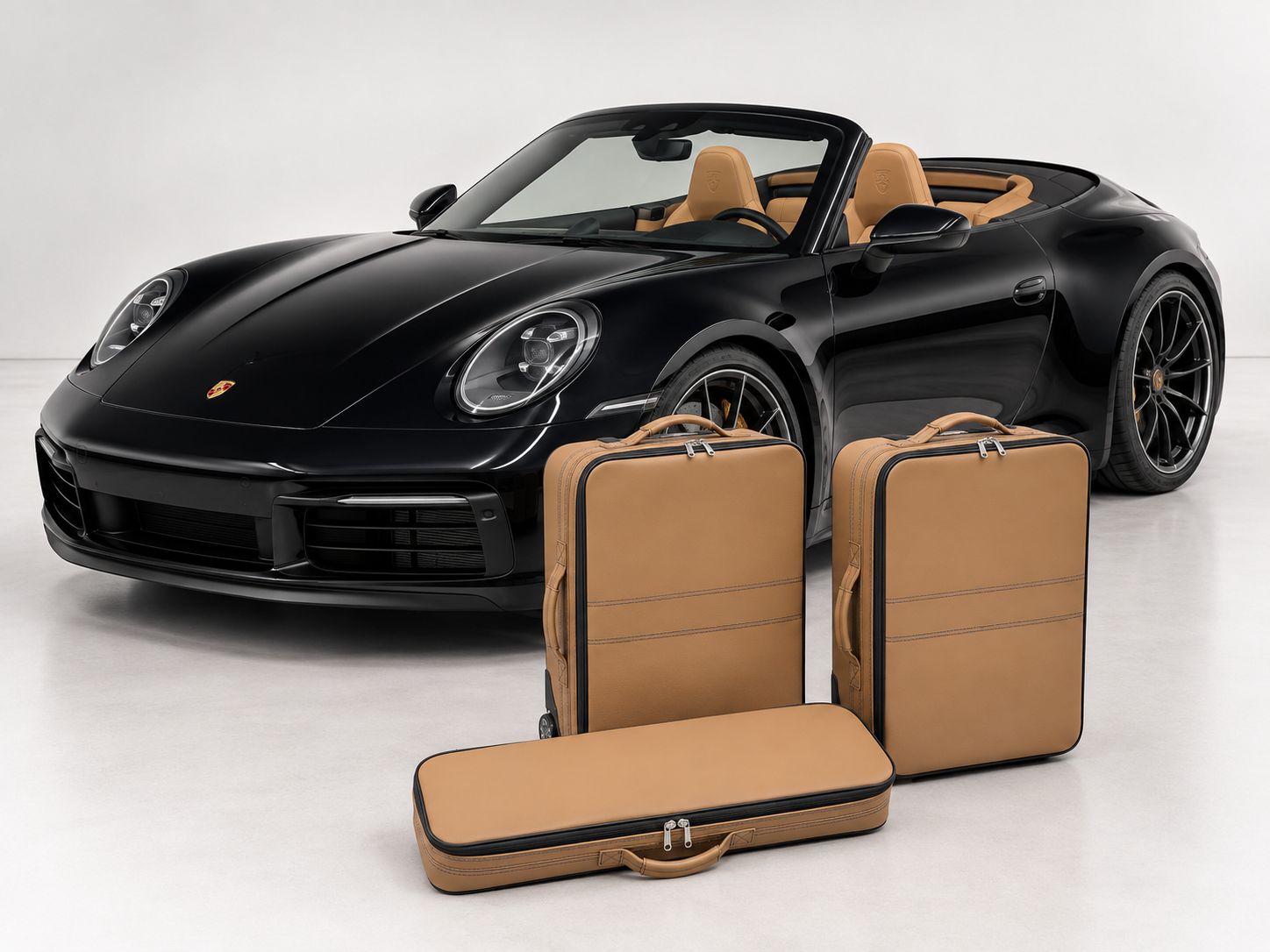Roadsterbag suitcase set Porsche 992 (also GTS/GT3) (full leather) Camel (8-pcs) Roadsterbag suitcase set Porsche 992 (also GTS/GT3) (full leather) Camel (8-pcs)