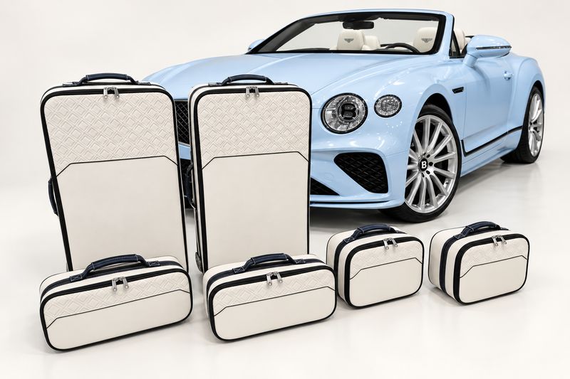 Roadsterbag suitcase set Bentley Continental GTC 2019-2023 (6-pcs) in Linen leather